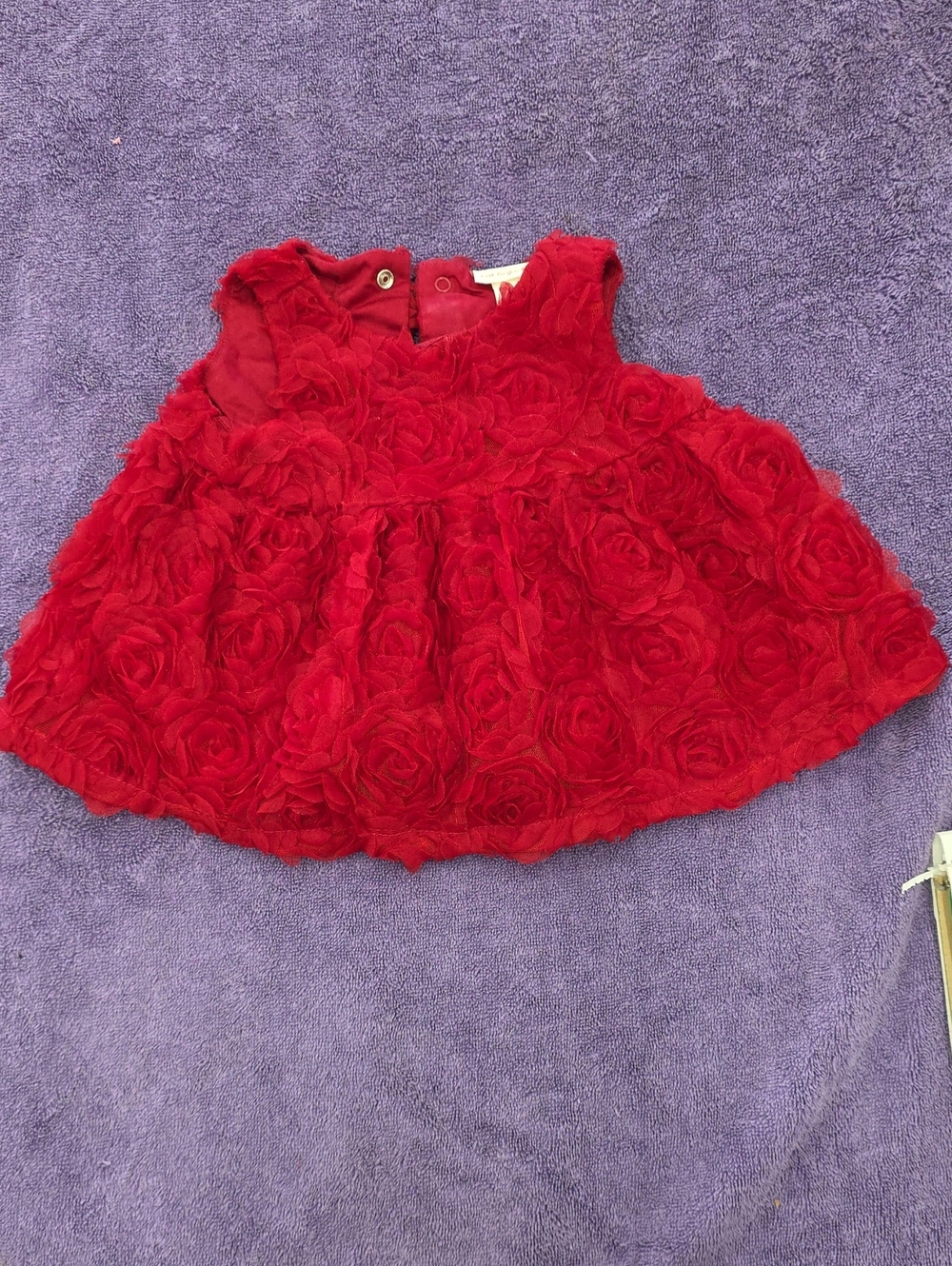 Cat & Jack Red Rosette Party Dress